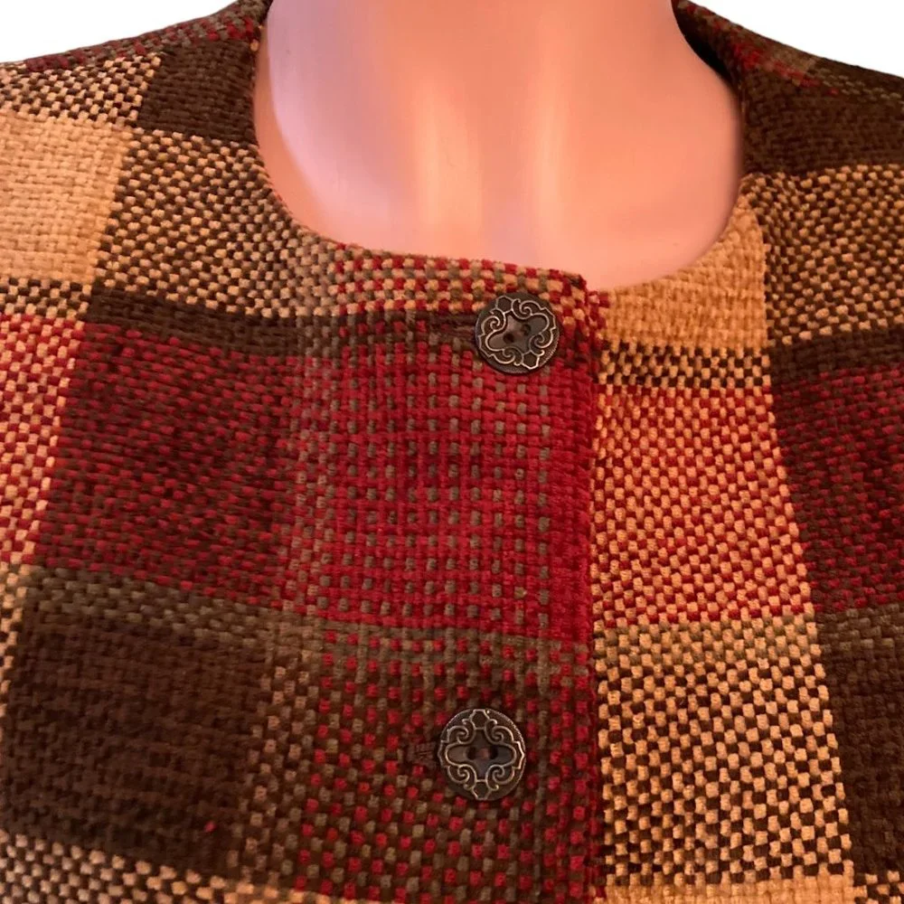 NWOT Vintage Alfred Dunner Career Jacket Blazer Top Size 12